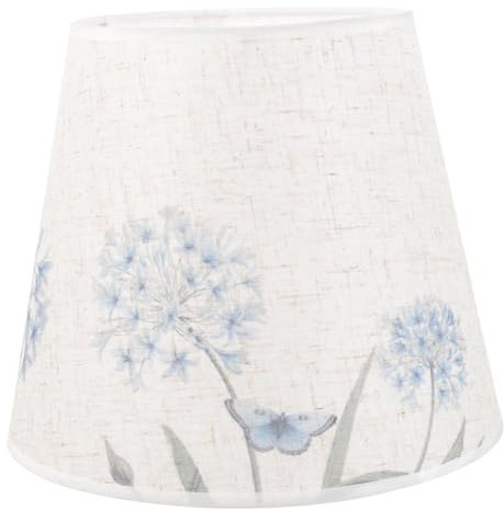 HOMSFOU Pantalla De La Casa De Campo Cubierta De Luz De Mesa Pantalla Azul Claro Pantallas De Lámpara Cubierta De La Lámpara De Techo Pantalla Decorativa Bombilla Lámpara De Piso Planchar