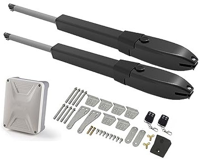 Automatisches Toröffner-Kit Solar Batterie Doppelarm Elektrischer Türantrieb Drehtoröffner WIFI IP Kamera Fernbedienung Outdoor Farm Manor für Schiebetorzubehör (Color : KIT A, Size : 1 UK)