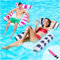 Audasi 2 Stück Luftmatratze Pool Pool Spielzeug 4 In 1 Aufblasbare Wasserspielzeug Pool Zubehör Pool Aufblasbar Wasser Hängematte mit Luftpumpe Hängematte Pool für Kinder und Erwachsene