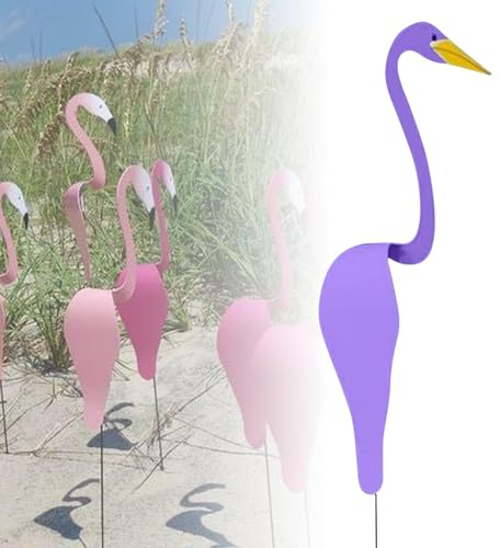 Art en métal de Jardin d'oiseaux dansants de Floride, Flamant Rose Dansant de Floride, Moulin à Vent Magique en métal, Moulin à Vent Flamant Rose, Moulin à Vent pour décoration de Jardin et de Cour (