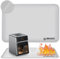 Heat Resistant Mat for Air Fryer Site on, Fireproof Silicone Mats for Kitchen Counter, Countertop Protector, No-slip and Waterproof (Silvery, 23.5L x 15.5W)