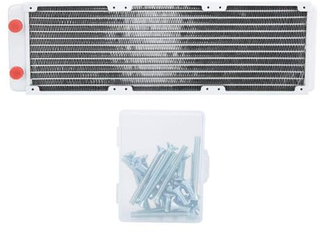 Beufee Computer Water Cooling Systems, 360mm 12 Pipe Liquid Cooler Water Cooling Radiator Heat Exchanger Radiators Copper Computer Radiators Computer Water Cool System for Industrial Instruments