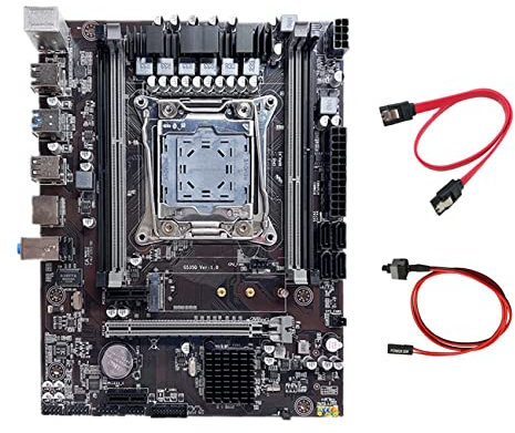 Sefdrert X99-Motherboard LGA2011-3 - Scheda madre per computer con CPU Xeon E5 V3 V4 con switch + SATA