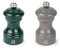 Peugeot Bistro - Juego de molinillos de pimienta y sal (10 cm), color verde bosque y gris ahumado.
