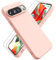 Ikziwreo Cover per Google Pixel 9/Google Pixel 9 Pro, 2 Proteggi Schermo in Vetro Temperato,Custodia in Silicone Morbido TPU Liquido,Case Protettiva Gomma Antiurto - Rosa