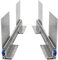 BRASOM Auszugsschienen - Schubladenschienen 800mm, 250kg, 32 inch, mit hohe Bodenmontage und Schubladenhalterungen, Heavy Duty, Lock in/aus Schubladen Schienensystem, Kugellager, links und rechts