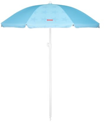 Flamingueo Ombrellone da Spiaggia, Giardino, Piscina, Altezza e Orientamento Regolabile, Protezione UPF 50+, Poliestere, Borsa per il Trasporto, 210 x 160 cm