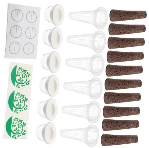 Milisten 1satz Hydroponik-anlage Wasserpflanzen -kit Anbaukörbe Nährstoffe Zubehör Für Indoor- Für Soillose Pflanzenzucht