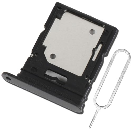 ExtKry SIM Kartenfach für Xiaomi Redmi Note 14 4G Dual SIM Tray,Schwarz | Originalqualität SIM Karte Rahmen Kartenhalter Card Tray Dual SIM Tray mit SIM Pin.