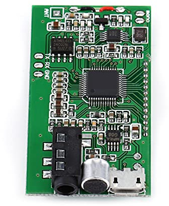 Akozon DSP & PLL, FM -Sender Digital Wireless Phone Stereo Sendermikrofon E 87 108 MHz Modul