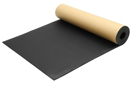 Tapis Isolant Phonique 1 rouleau tapis insonorisant pour voiture, 300 x 50 cm, mousse acoustique autocollante noir isolation thermique d'intérieur véhicule Insulation Cotton(7mm)