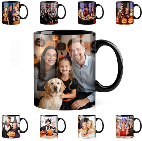 ENOMY Custom Coffee Mug Personalized with Logo Text Photo Ceramic Mug Cup 11oz Customized Idea Gifts for Men & Women Birthday Anniversary Halloween Christmas
