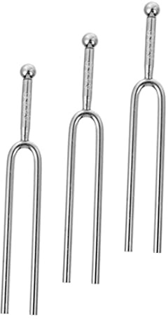 OSOLADY 3 Premium Gitarrenstimmgabeln zu Verstauen 440 Hz A-ton aus Metall Tragbar und Leicht für Musikauftritte mit Musikinstrumenten