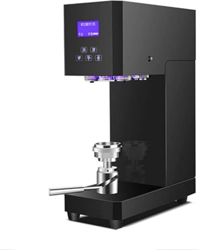 Intelligent Can Sealing Machine Automatic Commercial Can Sealer with LCD Display for Milk Tea Coffee Dessert Shops 5.5cm Caliber Portable Canning Equipment,01