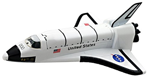 United States NASA Space Shuttle 7 Inch Die-cast Metal Toy with Pull Back Action, Opening Top Communication Systems