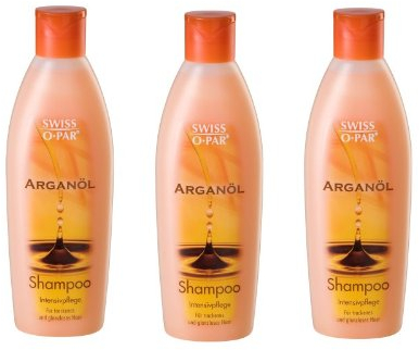 Swiss-O-Par Arganöl Shampoo 3x 250ml, für trockenes und glanzloses Haar