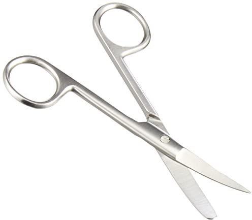 Gima - Gebogene Chirurgische Schere, Spitze/Stumpfe Ende, Länge 11,5 cm, aus Edelstahl