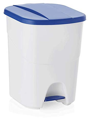 WAS 1143 401 Polypropylen Treteimer-System, Klick-System, Blau, 40 L, 39.5cm Länge, 35cm Breite, 47cm Höhe