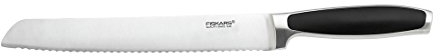 Fiskars Brotmesser, Gesamtlänge: 37 cm, Qualitätsstahl/Kunststoff, Schwarz, Royal, 1016470