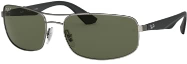 Ray-Ban RB3527 Matte Gunmetal Green Polarized