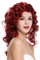 WIG ME UP - 0051-ZA14/ZA12 Parrucca Donna Carnevale Halloween Ricci Super voluminosi Chioma riccia Rosso Mèches Lunga Femme Fatale