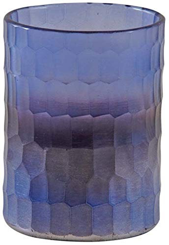 AUBRY GASPARD Photophore en Verre mosaique Violet