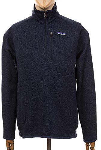 PATAGONIA M's Better Sweater 1/4 Zip Pile ad Alte Prestazioni, New Navy, S Uomo