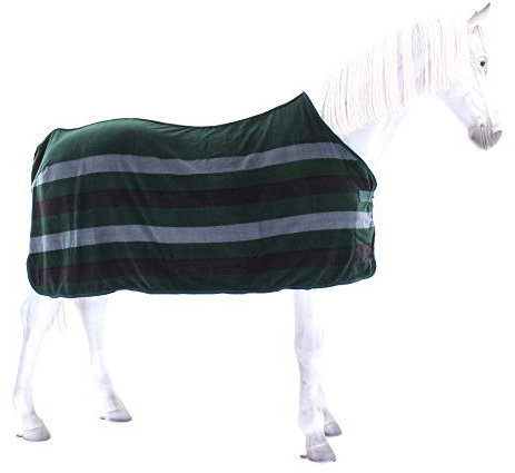 Equiline Steven Fleece Decke in GRAU BLAU (HW 19/20), Eq19_HW_Gr.:XXL