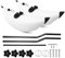Lixada Kayak PVC Inflatable Outrigger Float with Sidekick Arms Rod Kayak Boat Fishing Standing Float Stabilizer System Kit
