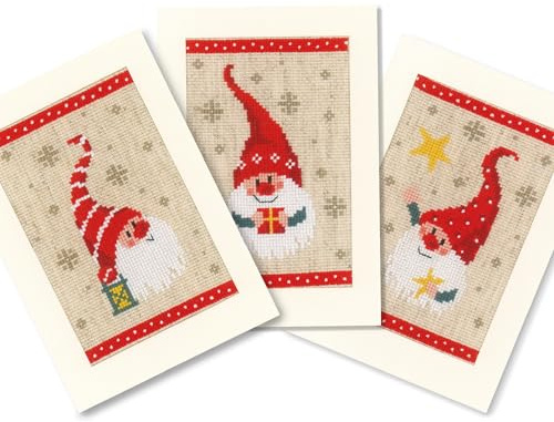 Vervaco PN-0184428 Greeting Card Cross Stitch Kit, Multi-Colour, 10.5 x 15 cm