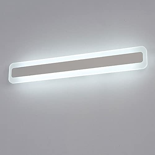 Lichtsse LED 36W Badleuchte Spiegellampe 2880Lumen 120CM 230V 6000K IP44 Spiegelleuchte Badlampe Weißes Licht Badezimmer Schrankleuchte Badspiegelleuchten Wandlampe Wandleuchte aus Acryl Kein Flimmern
