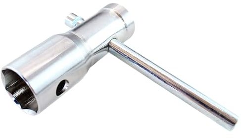 BISOMO 3 in 1 Zündkerzenschlüssel, für Zündkerzen 16mm, 18mm oder 21mm, Zündkerzen-Einsatz-Satz, verschiedene Schlüsselweiten, Steckschlüssel, PKW, Motorrad