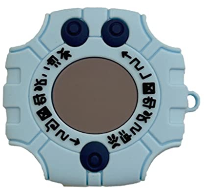 eglixu Kompatibel mit Samsung Galaxy Buds FE(2023)/Buds2 Pro/Buds Live/Buds Pro/Buds 2 Ladeboxen, niedliche Cartoon-Digimon-Monster-Digivice-Silikon-Kopfhörerhülle mit Haken