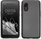 kwmobile Case kompatibel mit Samsung Galaxy Xcover 5 Hülle - Schutzhülle aus Silikon metallisch schimmernd - Handyhülle Metallic Grau