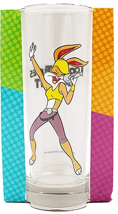 I LOVE FANCY DRESS LTD Lola Bunny Glass Tumblers Cartoon Glasses, Summer Picnic Glasses - Kids Colourful Drinking Glasses with Cartoon Character Designs, Capacity of 360ml