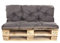 Palettenkissen Outdoor - Palettenkissen Set - Palettenkissen Set Indoor (Sitzkissen 120x60 +Rückenlehne 120x40, Anthrazit)