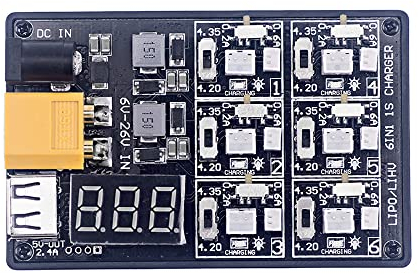Hsthe Sea 1S Lipo LiHV Card Micro JST 1.25 und JST-PH 2.0 2-6S Input LiPo Drone für Blade Inductrix Tiny Whoop 12V3A Batterieladeplatine