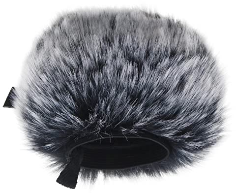 Manchon coupe-vent pour microphone à fourrure compatible avec Zoom H5 H6, enregistreur numérique portable, microphone extérieur, coupe-vent, filtre pop microphone