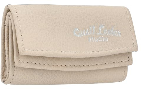 Gusti Geldbörse Leder -Dee Damen Portemonnaie Geldbeutel Beige Leder