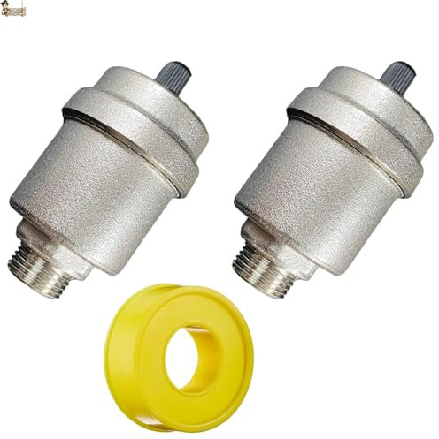 BricoLoco.com Valvola di sicurezza automatica spurgatore. CON TEFLON! per riscaldamento, thermos elettrico, scaldabagno, tubo. Spurgo jolly galleggiante. Filettatura 3/8. 10 bar. 110ºC (2)