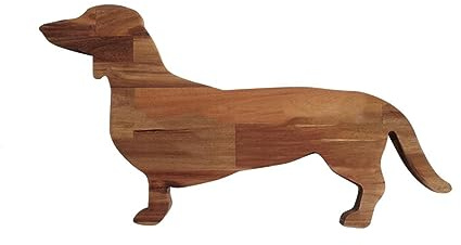 Simpls 15,7 Dachshund - Tabla de cortar para cena, diseño de perro salchicha