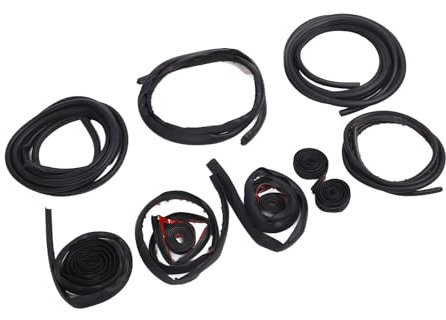 Car Noise Reduction Strip, 8pcs Car Weather Seal Strips Front Rear Trunk Door Rubber Soundproofing Weatherstrip Replacement for Tesla Model 3 Y