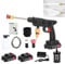 Cordless Pressure Washers Gun,24V 70Bar 5m Hose With 2 Nozzles 2x1500mAh Battery and Charger,Battery Powered Handheld High Pressure Washer Gun for Car Patio Garden Floor Cleaning Washers Kit