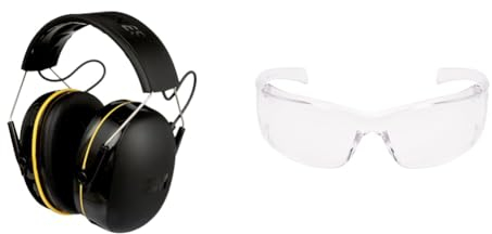 3M WorkTunes Connect 90543EC1, Kabelloser Gehörschutz mit Bluetooth®-Technologie Virtua AP Schutzbrille - Augenschutz, UV Schutz