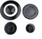4Pcs Cooker Oven Gas Hob Burner Flame Cap, Crown for RING Tops Covers, Burner Cap For SABAF Gas Stove Top Fire Cover, Oven Burner Accessories ﻿(Concave)