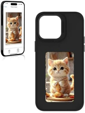 Funda Inteligente para for iPhone 15 Pro Max, Smart Ink Screen Phone Case, NFC Ink Screen Phone Case Supports DIY Display Imaging (for iPhone 14 Pro Max)