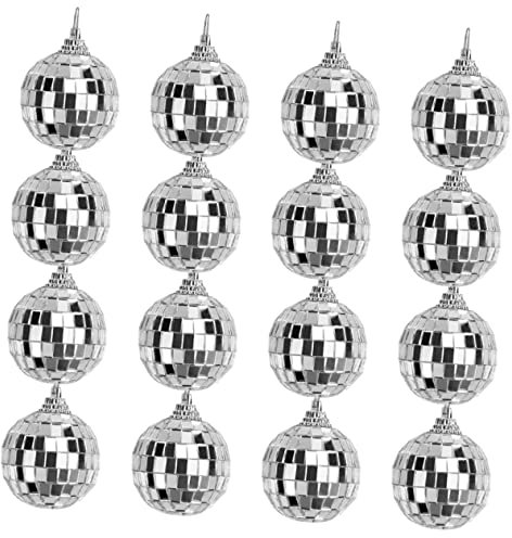 Cabilock Hängende Weihnachtsbaumschmuck 12pcs Weihnachtskugeln Spiegel Festliche Sets