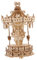 BCOATH 1 Satz Puzzle mechanisches Modell Spielzeug Denksportaufgaben Rätsel hölzern Beige