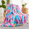 LINGKY Kuscheldecke Kaninchen Plüsch Flauschige Decke Super Soft Wohndecke Dick 1000 G/M² Flanell Decke Couchdecke Warme Überwurfdecke Sofadecke Blanket Für Bett Sofa Schlafzimmer Büro 160x200cm