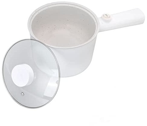 Olla eléctrica multifunción de 1,8 litros, olla eléctrica multifunción de gran capacidad para freír, cocinar al vapor caliente (enchufe europeo)